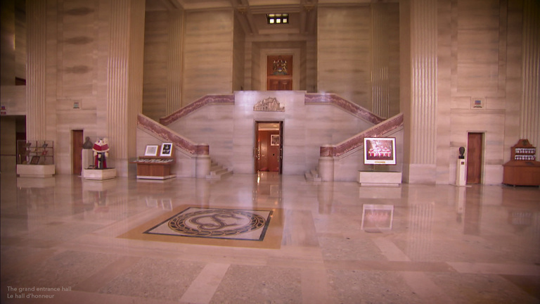 the grand entrance hall